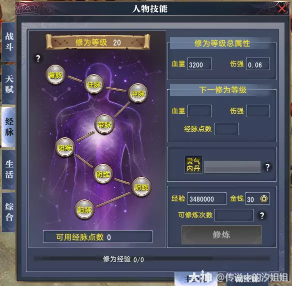 大唐经脉点扶阵还是风刃_大唐经脉怎么点_大唐经脉点修