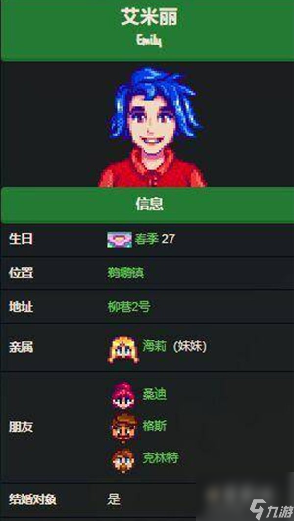 星露谷物语艾米丽_星露谷物语艾米丽两星事件_星露谷物语艾米丽